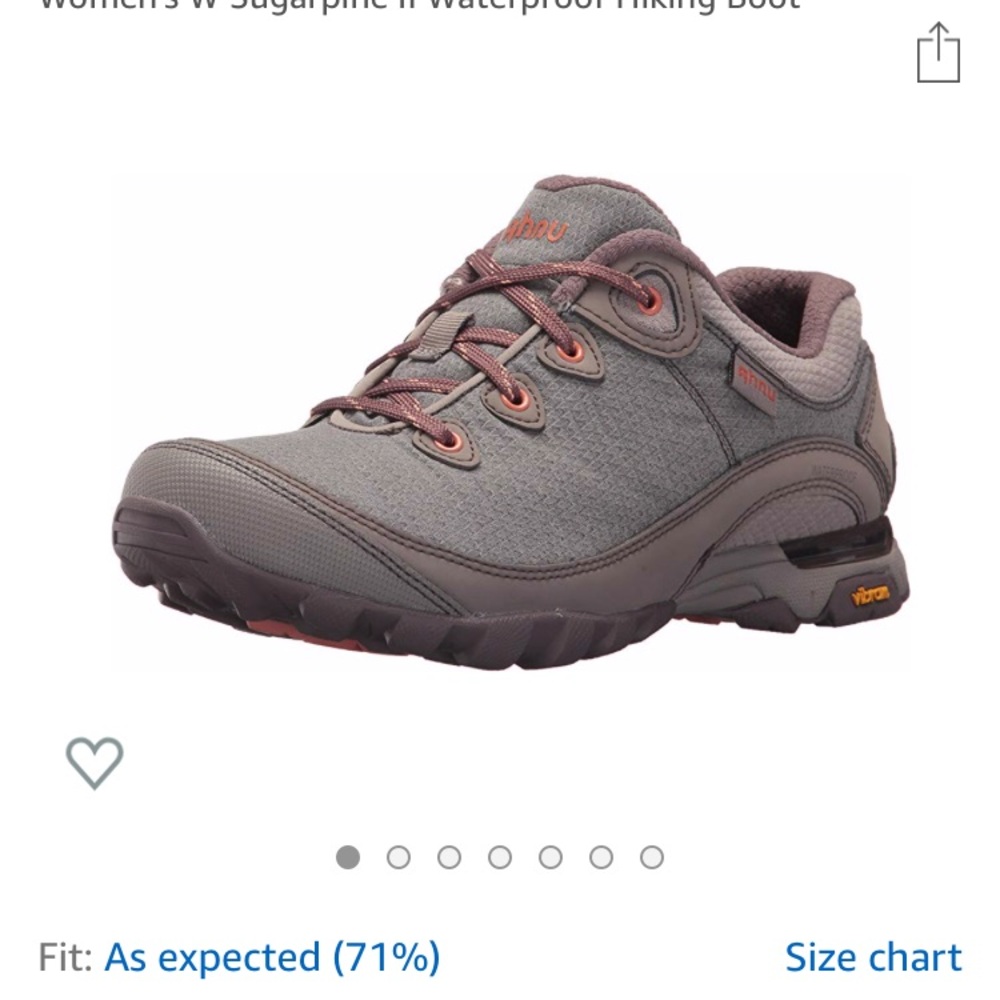 Ahnu Size 8 Trail Running Waterproof Hiking Boot